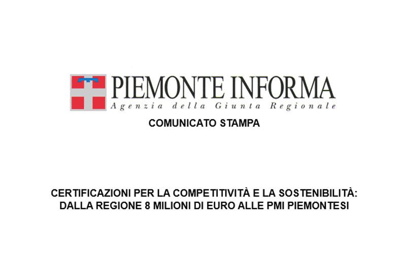 Un “Voucher certificazioni”per la competitività e sostenibilità delle pmi